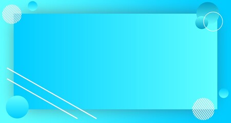 A vibrant blue gradient rectangle background adorned with circles and diagonal lines. Abstract and modern design.
