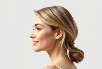 Female portrait in profile