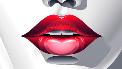 Obraz premium 唇