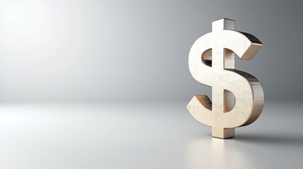 Golden Dollar Sign Symbol
