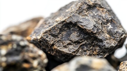 Magnified Surface, A Deep Dive into the Texture of a Dark Rock Formation
