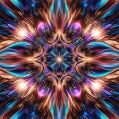 Vibrant Abstract Background with Dynamic Patterns	