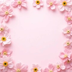 Naklejka premium pink flower background