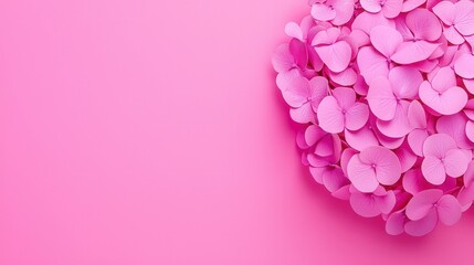 Obraz premium Delicate Pink Flower Petals on Soft Pink Background for Background Use