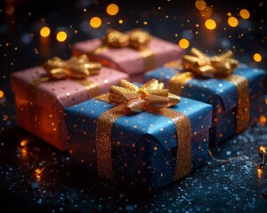 Glowing Holiday Gifts and Travel Incentives in a Festive Office Setting