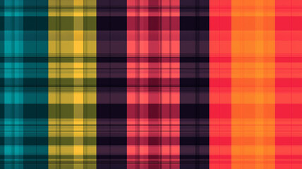 クラシックなタータンチェック柄｜レッド&times;グリーン&times;イエローの伝統的デザイン