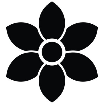 This is a simple vecot flowes with illustration design,flower icon,flower silheoutes