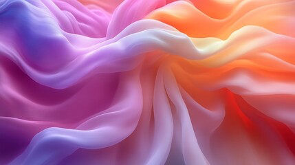 Obraz premium Abstract Colorful Fabric Draped Softly