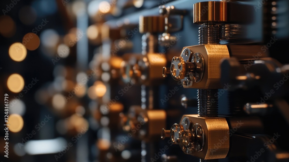Poster close-up of an industrial electrical relay network, showcasing the essential components that enable 