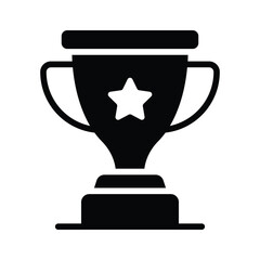 Shiny golden trophy symbolizing victory and achievement