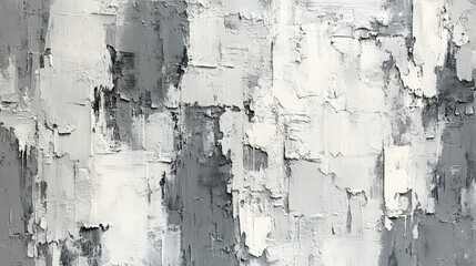 Obraz premium Abstract Texture in Shades of Grey and White with Brush Strokes