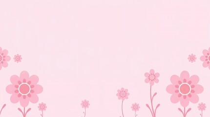 Simple pink flower design background