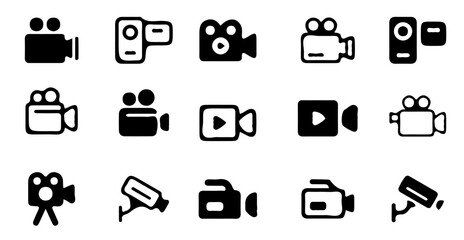 Photo and set icons thin line. Photography icon. Photo camera icon. vector