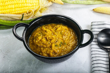 Vegan cuisine - Indian soup daal