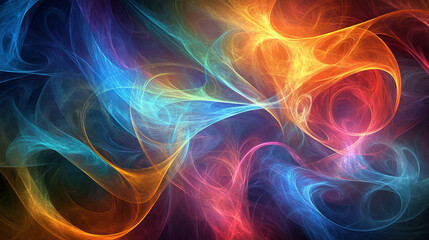 Obraz premium Abstract vector colorful background with transparent smoke