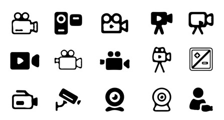 Photo and set icons thin line. Photography icon. Photo camera icon. vector