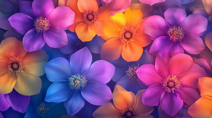 Vector retro floral background with flowers. Element for design vintage wallpaper. 
