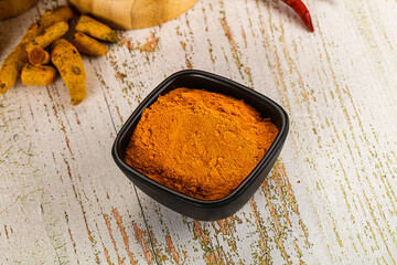 Tumeric curcuma powder for culinary