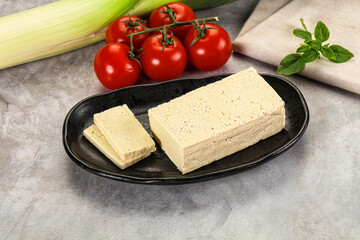 Soya vegan tofu cheese brick