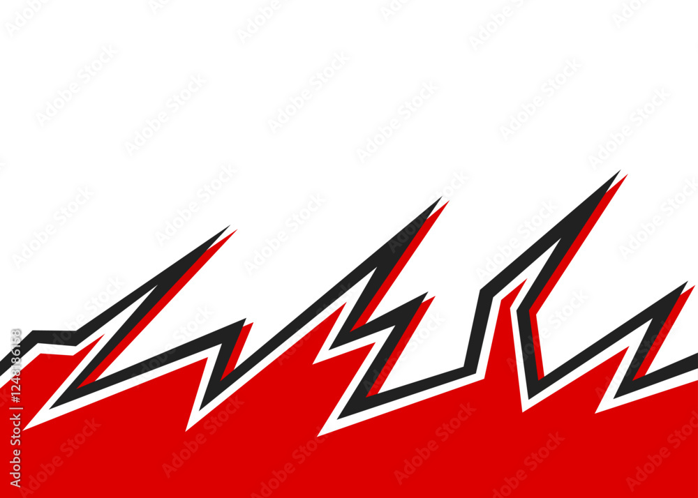 Poster abstract background with jagged arrow pattern and with some copy space area
