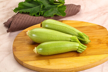Green young small baby zucchini