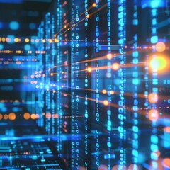 Fototapeta premium Technology background of information big data concept.