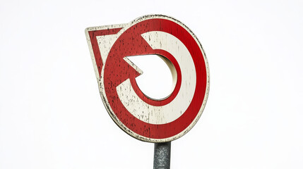Hairpin Curve Signs: vector illustration of traffic signs indicating hairpin curves ahead on a white background