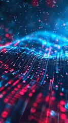 Technology background of information big data concept.