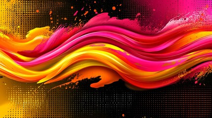 Abstract Vibrant Swirls Dynamic Energy Motion Background Design