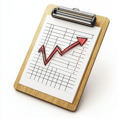 Infographic analysis growth trends in business metrics from an aerial perspective