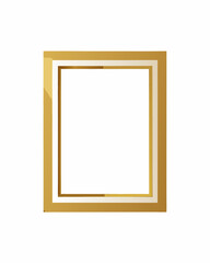 Elegant Minimalist Gold Frame &ndash; Perfect for Art and Decor Projects.