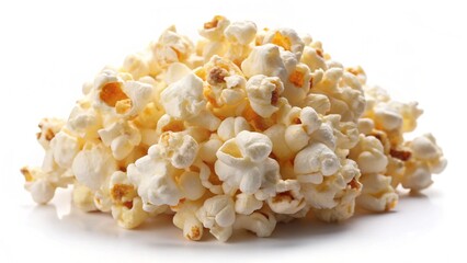 popcorn snack isolated on  white background.