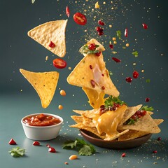 nachos and salsa