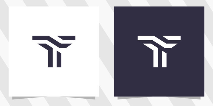 letter tf ft logo design