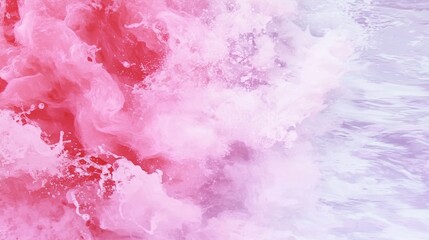 Obraz premium Abstract swirling water in pink purple and white hues creates a dynamic scene The fluid motion and gradient colors evoke calming feelings