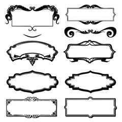  a collection of elegant and decorative frames and borders in a classic style