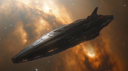 ai  generated, Sci-fi spaceship, star ship