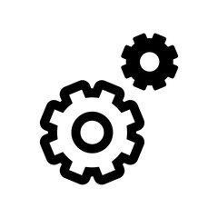 設定イメージの歯車アイコンのイラスト