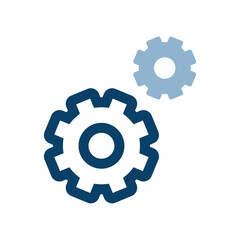 設定イメージの歯車アイコンのイラスト