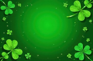 Background with space for text on the theme of St. Patrick's Day