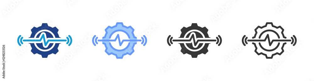 Aufkleber Advanced Sensor icon set multiple style collection
