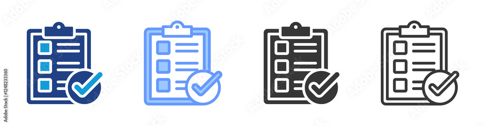 Poster production planning icon set multiple style collection