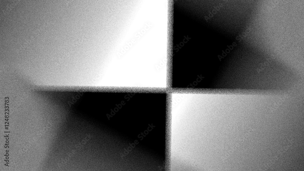Poster engaging abstract black and white patterns that reflect aesthetic artistic styles and designs