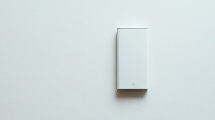 Minimalist White Smartphone on a Soft Textured Background