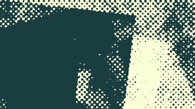 An abstract halftone grunge texture motion graphic background design.