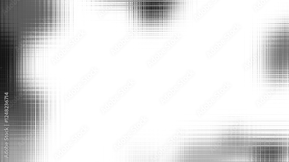 Leinwandbilder Modern abstract overlay transparent background texture with layers of black and gray transparent material in grunge lines in random geometric