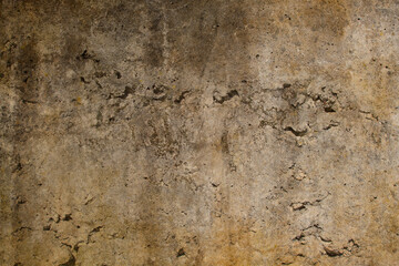 Grunge brown concrete wall background.
