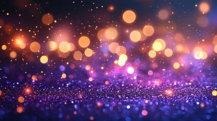 Glowing pink glitter surface abstract background soft focus sparkling lights colorful bokeh effect