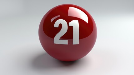 Lottery draw event number 21 online gaming digital environment macro view chance and luck