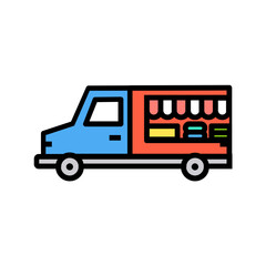 food truck icon design	